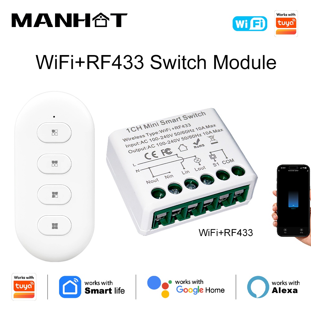 Diy Automation - For Tuya WIFI 10A Smart Light