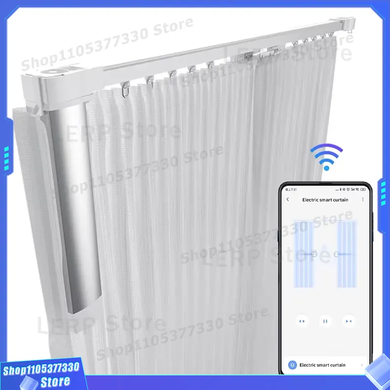 Home Automation System Design - Smart Electric Curtain Track Motorized Rail