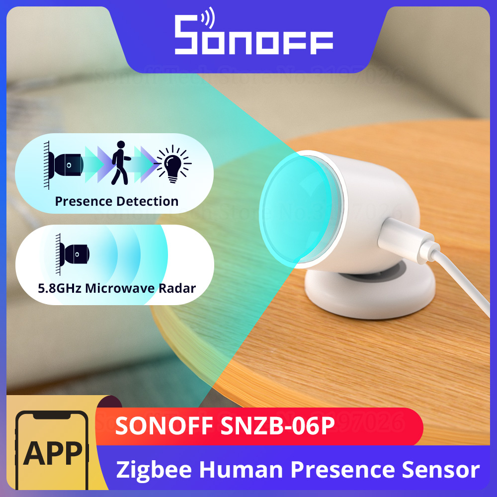 SONOFF SNZB-06P Zigbee Human P - Sonoff Basic Switch recension och pris