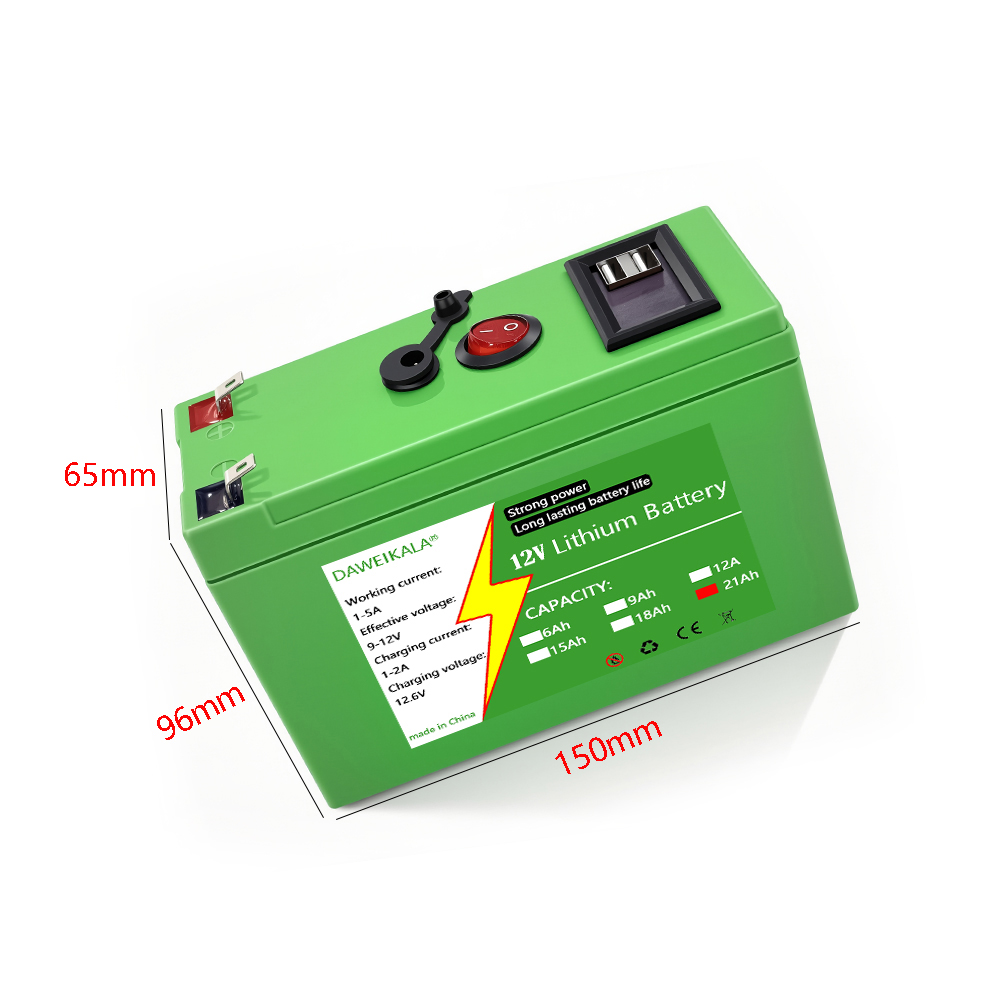 12V Battery 9Ah-21Ah 18650 Lit - Home Automation Industry recension och pris
