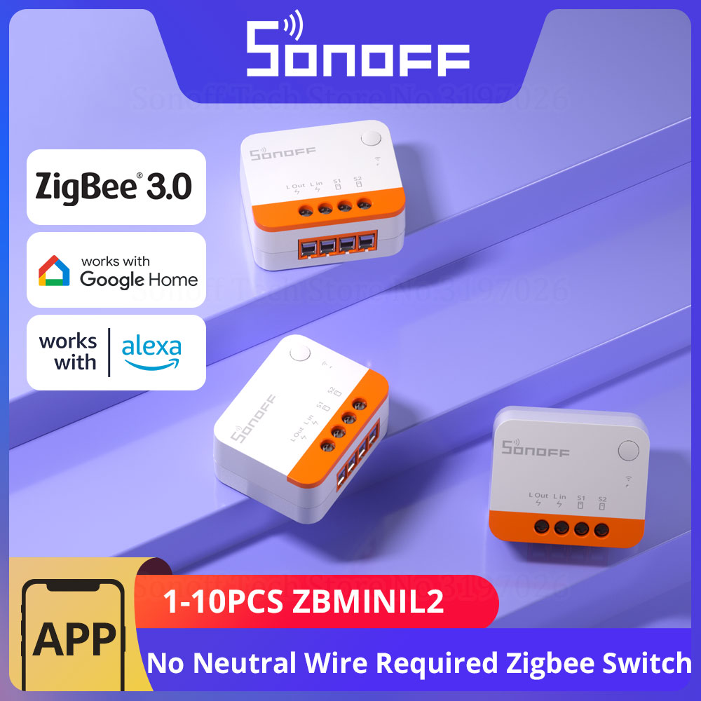 1-10PCS SONOFF ZBMINIL2 Zigbee - Sonoff Basic Switch recension och pris