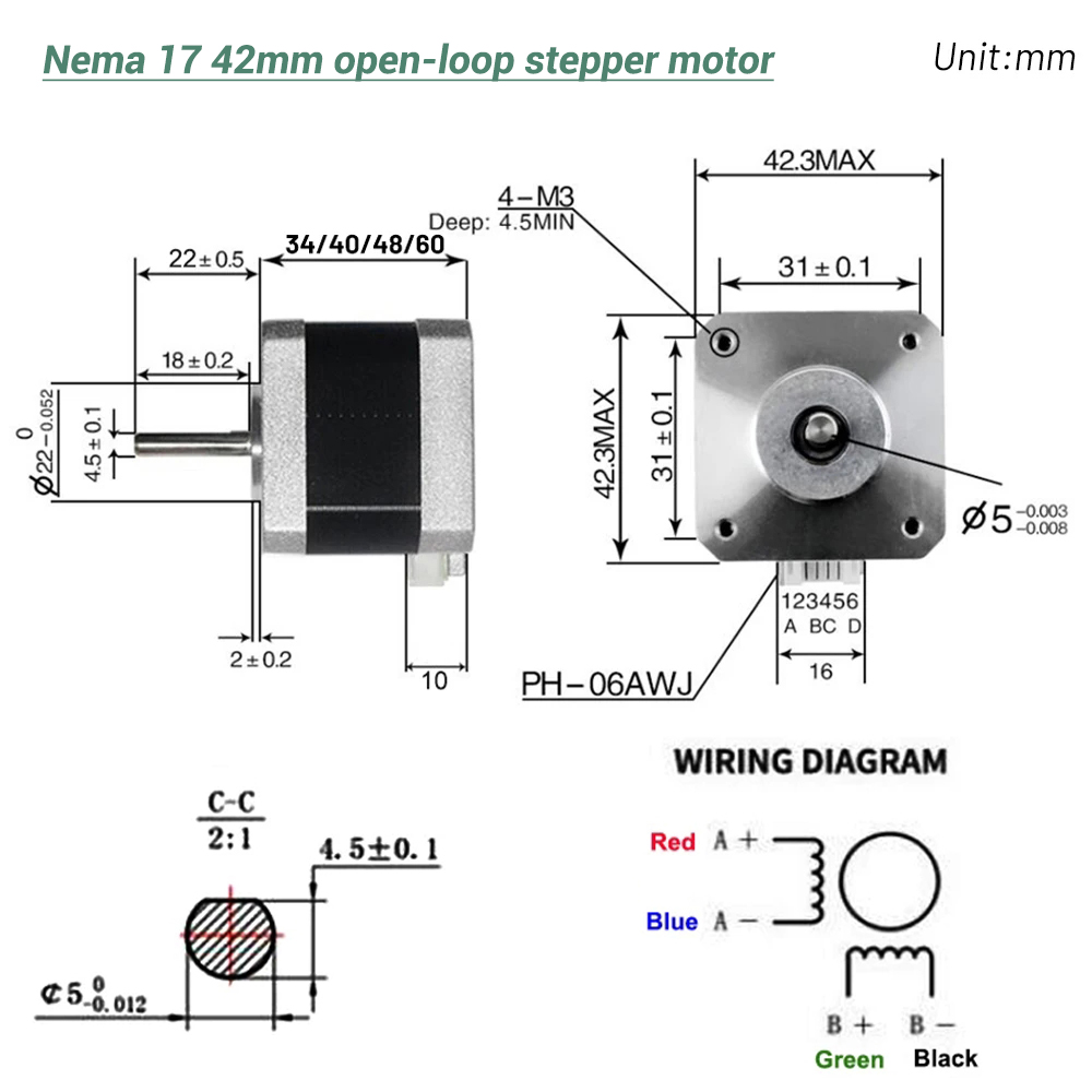 Nema17 Stepper Motor 42 Motor  - Diy Automation recension och pris